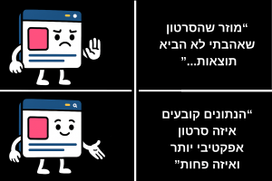 נתוני הקמפיין קובעים איזה סרטון יותר אפקטיבי